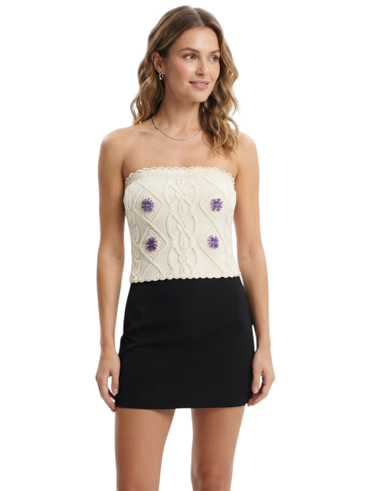 Image for Women's Knitted Top,Off White