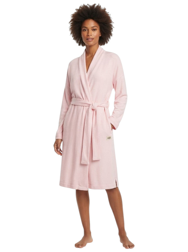 Image for Women's Plain Solid Sleepwear Robe With Belt,Pink