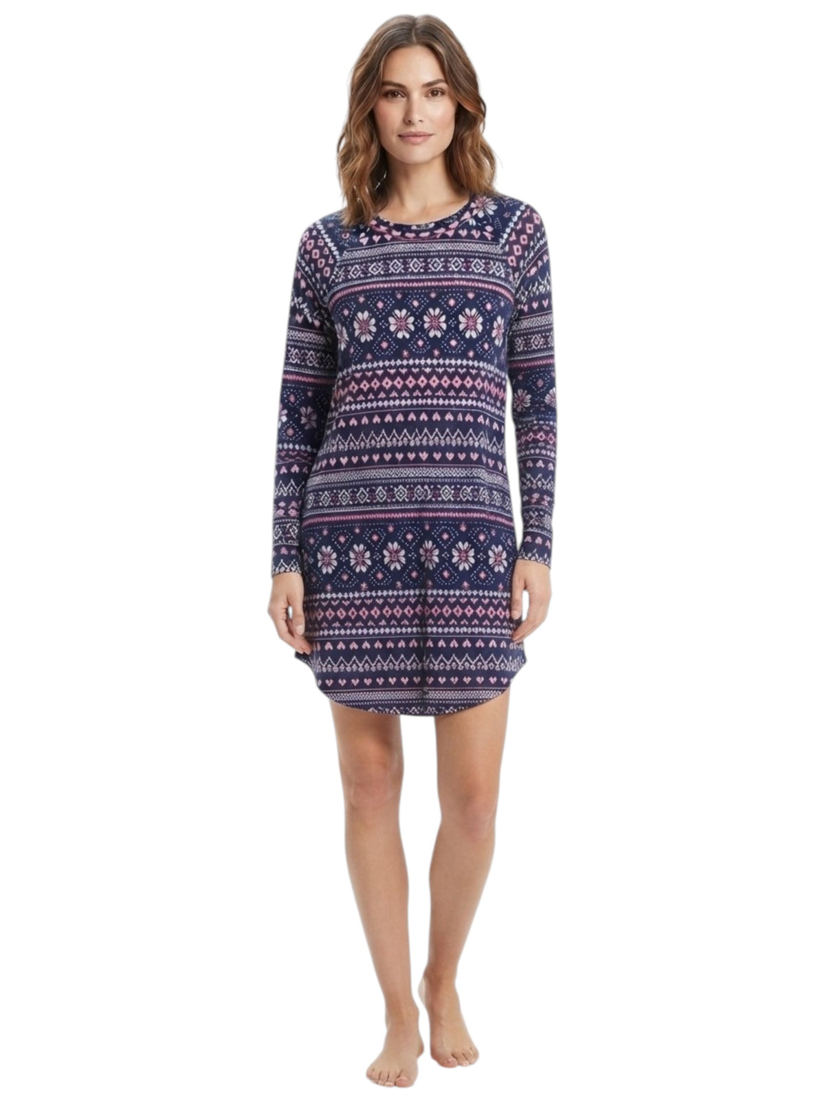 Image for Women's Printed Sleepwear Dress,Multi