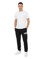 Image for Men's Brand Logo Printed Pants,Black