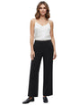 Image for Women's Plain Solid Classic Pant,Black