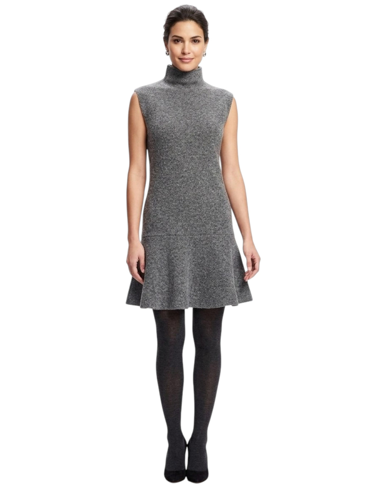 Image for Women's Plain Knitted Dress,Grey