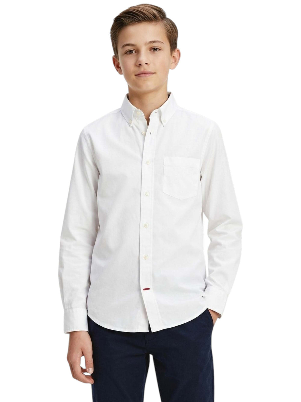 Image for Kids Boy's Plain Dress Shirt,White