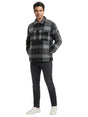 Image for Men's Plain Jacket Inside Faux Fur,Grey