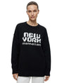 Image for Women's Printed Knitted Sweater,Black