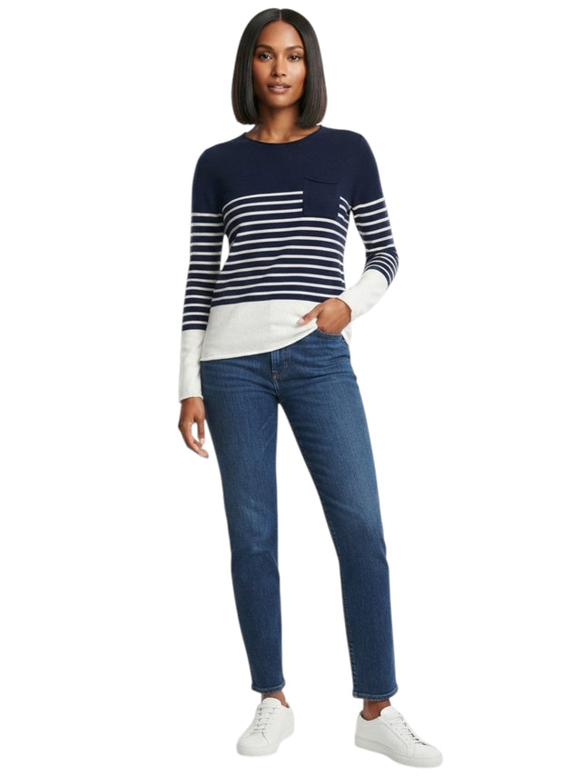 Image for Women's Striped Top,Navy