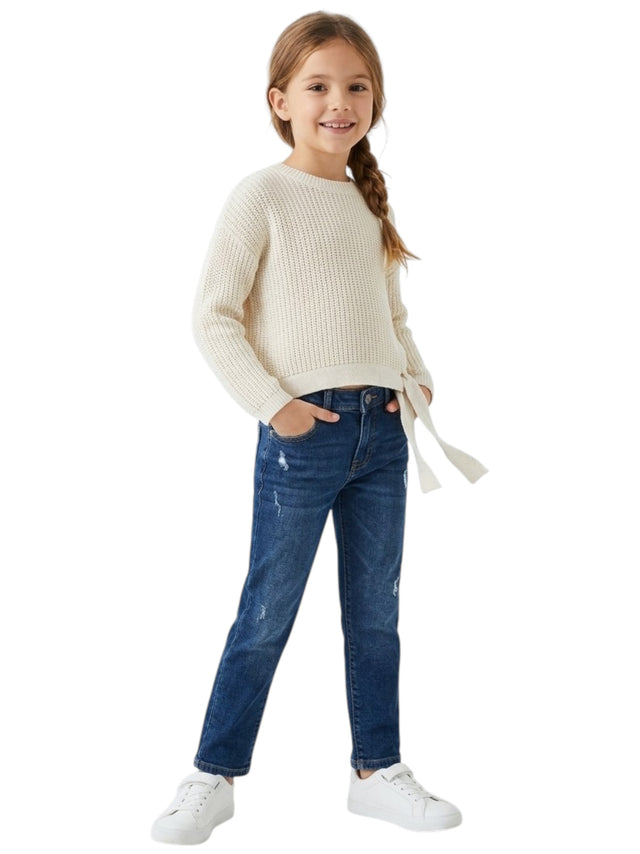 Image for Kids Girl's Knitted Sweaters,Off White