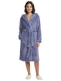 Image for Women's Plain Faux Fur Sleepwear Robe With Belt,Mauve