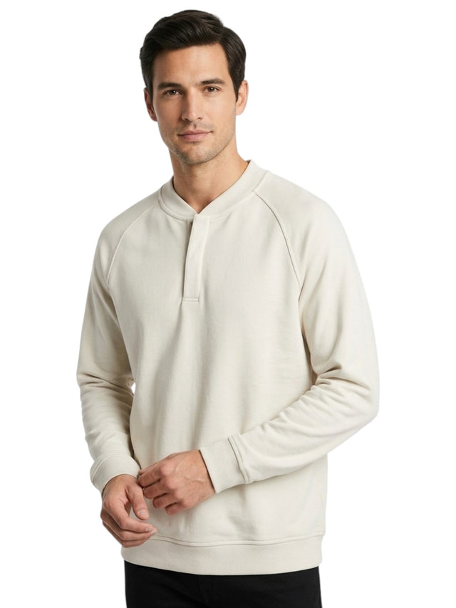 Image for Men's Plain Sweater,Beige