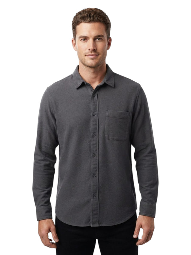 Image for Men's Plain Dress Shirt,Dusty Grey