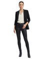 Image for Women's Plain leather Pants,Black