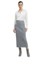 Image for Women's Textured Skirt,Grey