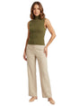 Image for Women's Ribbed Top,Olive