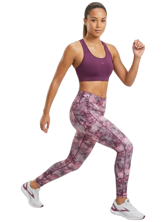 Image for Women's Printed Legging,Mauve