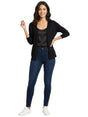Image for Women's Plain Cardigan,Black