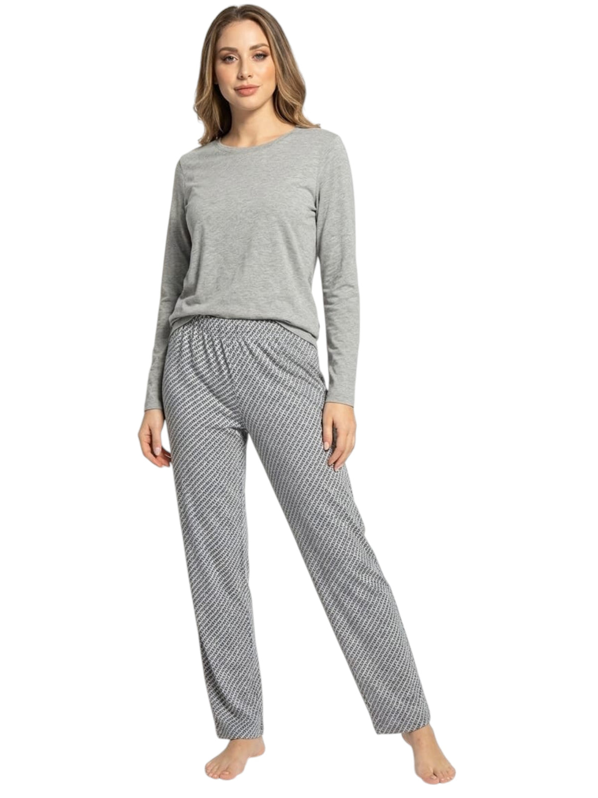 Image for Women's Printed Sleepwear Pants,Grey