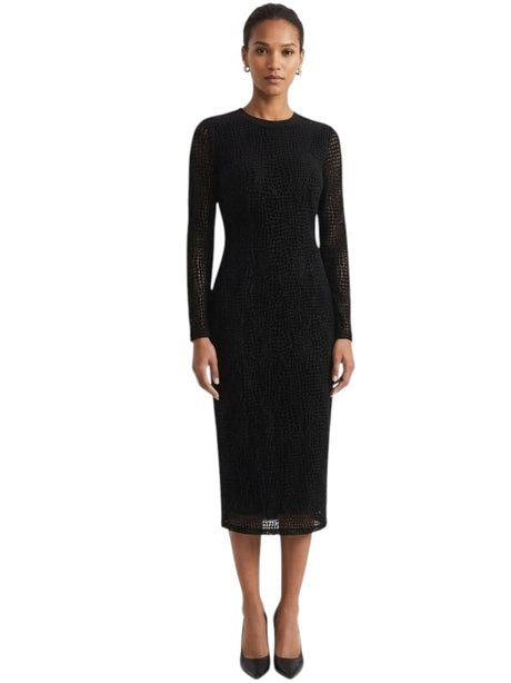 Image for Women's Printed Dress,Black