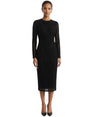 Image for Women's Printed Dress,Black
