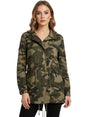 Image for Women's Printed Jacket,Olive