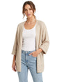 Image for Women's Plain Knitted Cardigan,Beige