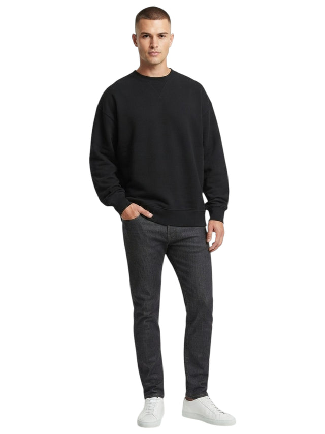 Image for Men's Plain Sweater,Black