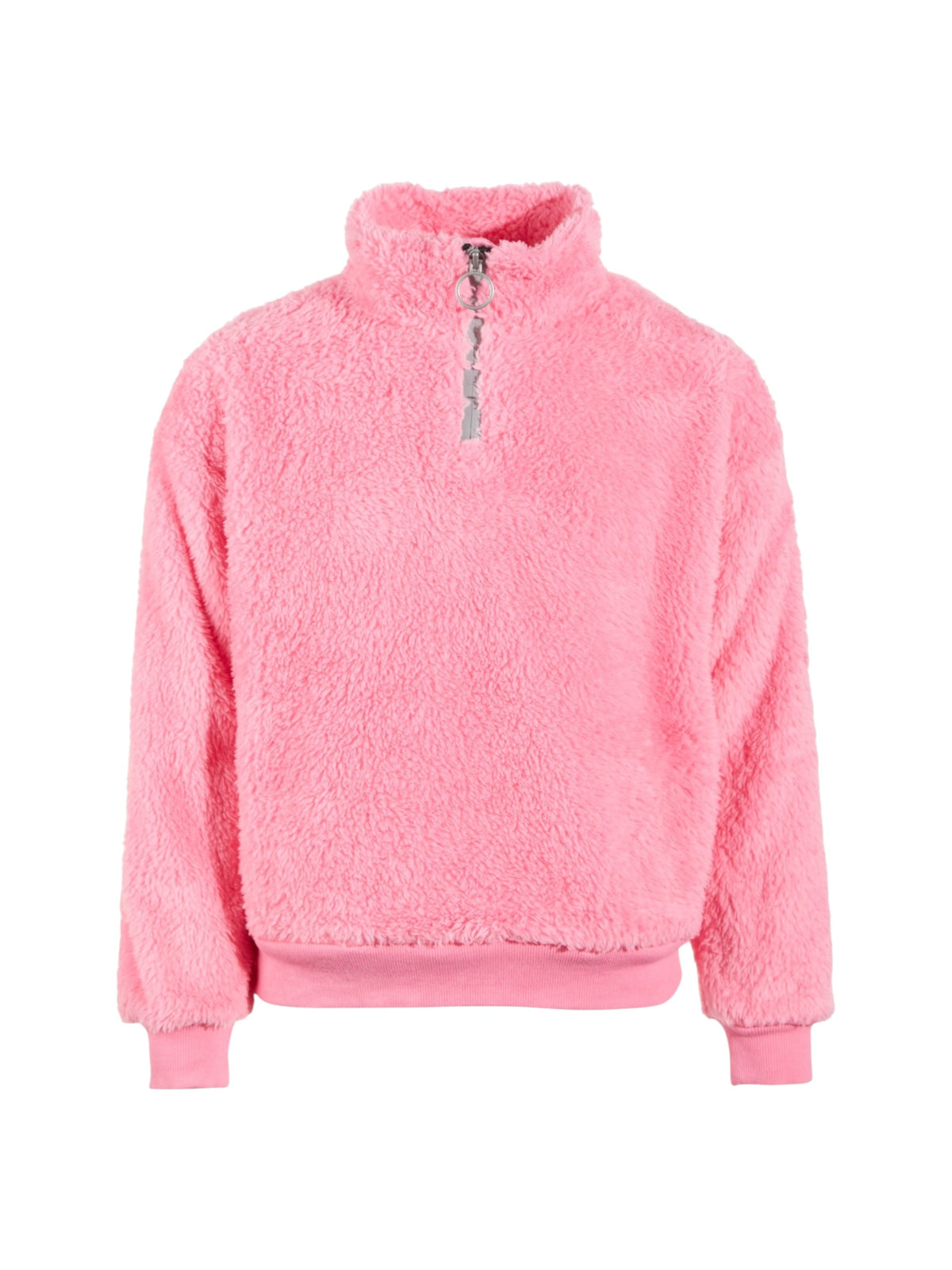 Image for Kids Girl's Plain Faux Fur Sweater,Pink