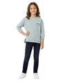 Image for Kids Girl's Printed Sweater,Aqua