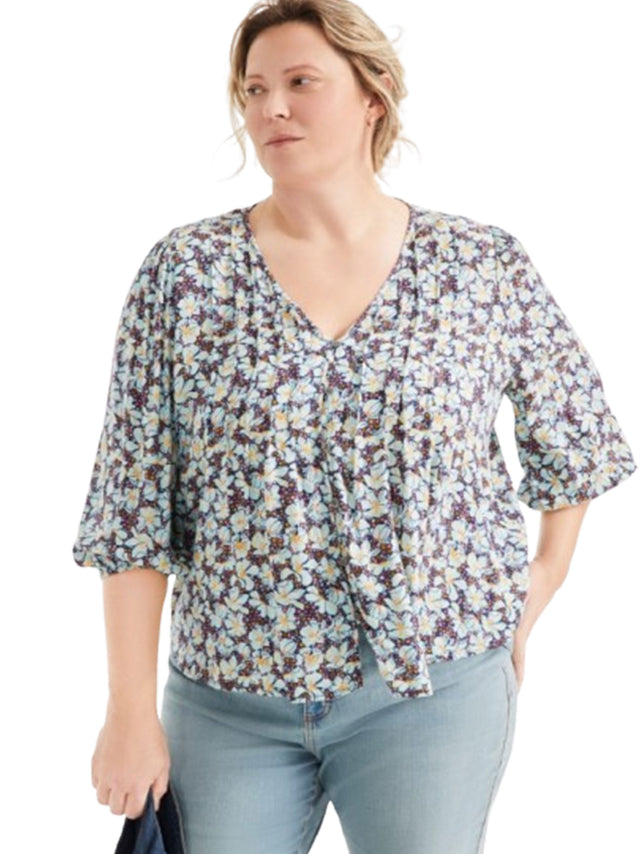 Image for Women's Floral Printed Top,Multi