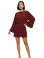 Image for Women's Plain Dress,Burgandy