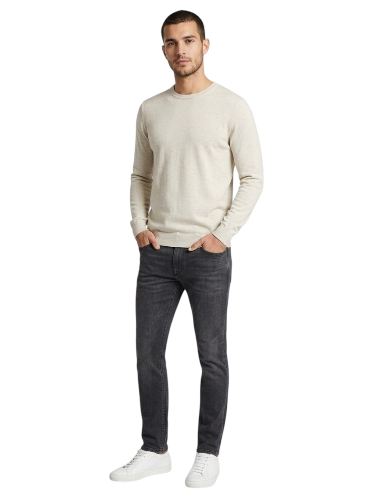 Image for Men's Plain Top,Off White