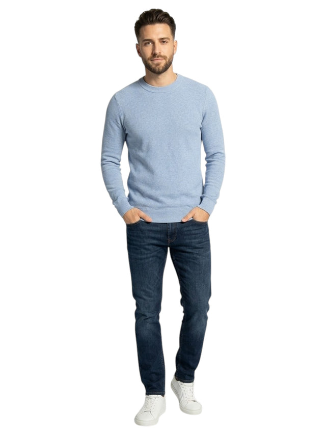 Image for Men's Textured Knitted Sweater.Blue