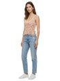 Image for Women's Textured Open Knitted Top,Pink