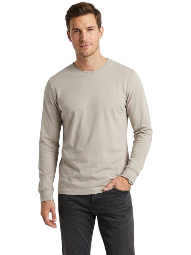 Image for Men's Plain Solid Sweater,Beige