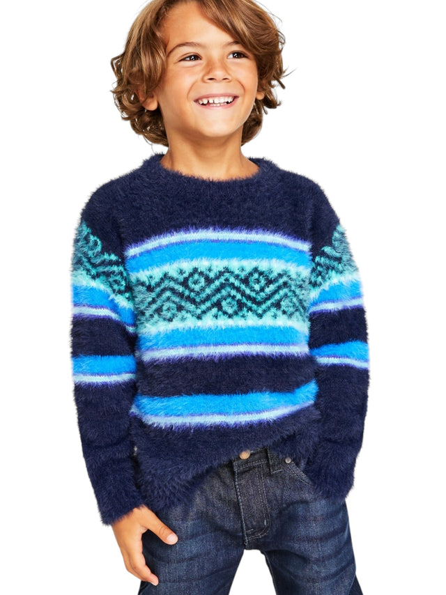 Image for Kids Boy's ColorBlocked Sweater,Navy