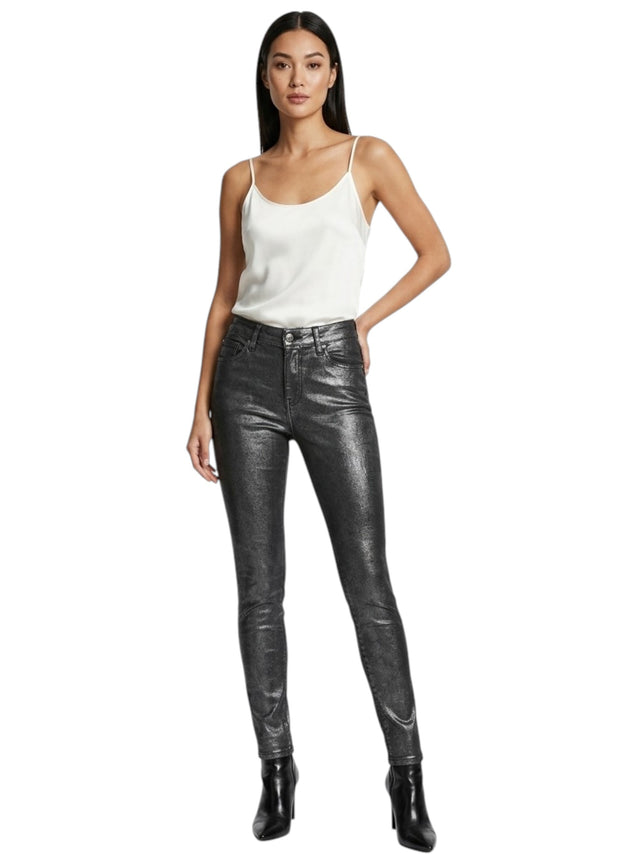 Image for Women's Plain Solid Jeans Pants,Grey