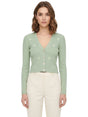 Image for Women's Ribbed Top,Mint Green