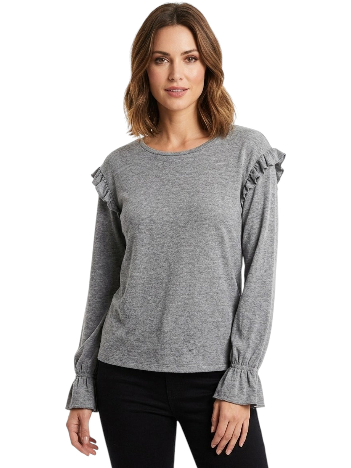 Image for Women's Plain Top,Grey
