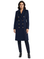 Image for Women's Plain Solid Coat,Navy