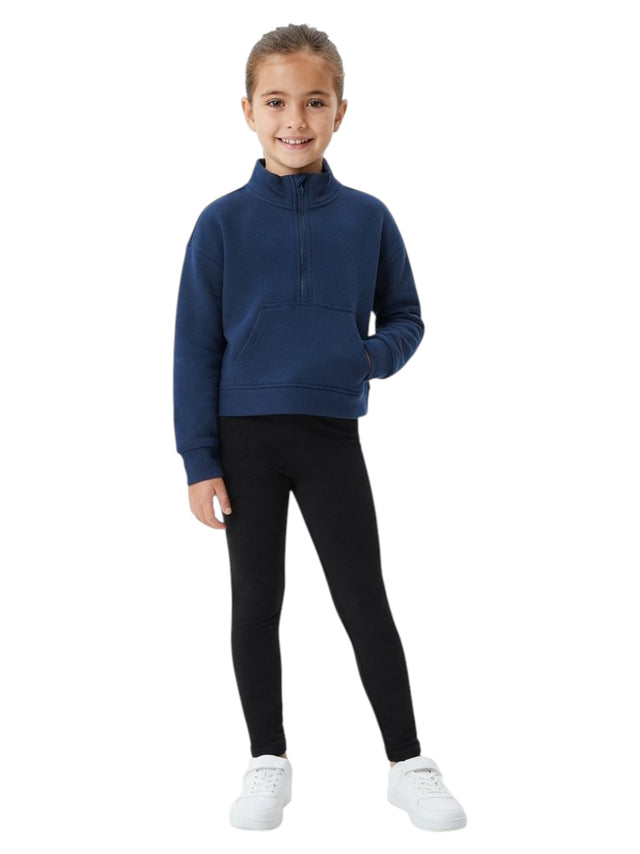 Image for Kids Girl's Plain Sweaters,Navy
