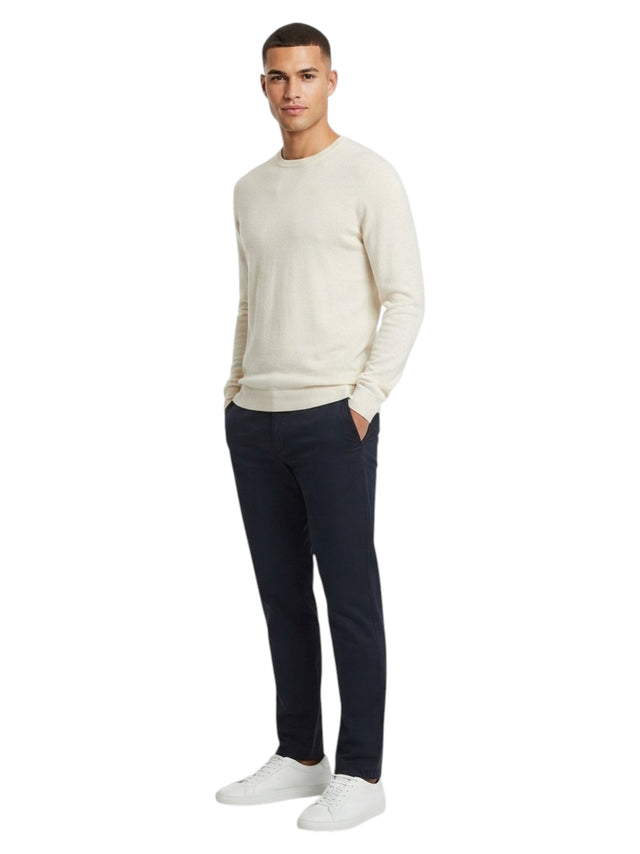 Image for Men's Plain Solid Sweaters,Light Grey