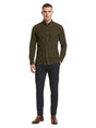 Image for Men's Textured Dress Shirt,Olive