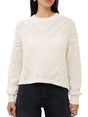 Image for Women's Open Knitted Sweaters,Beige
