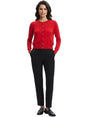 Image for Women's Plain Solid Cardigan,Red