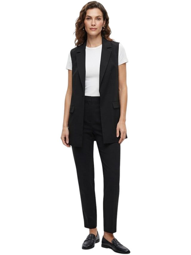 Image for Women's Plain Solid Vest,Black