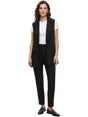 Image for Women's Plain Solid Vest,Black