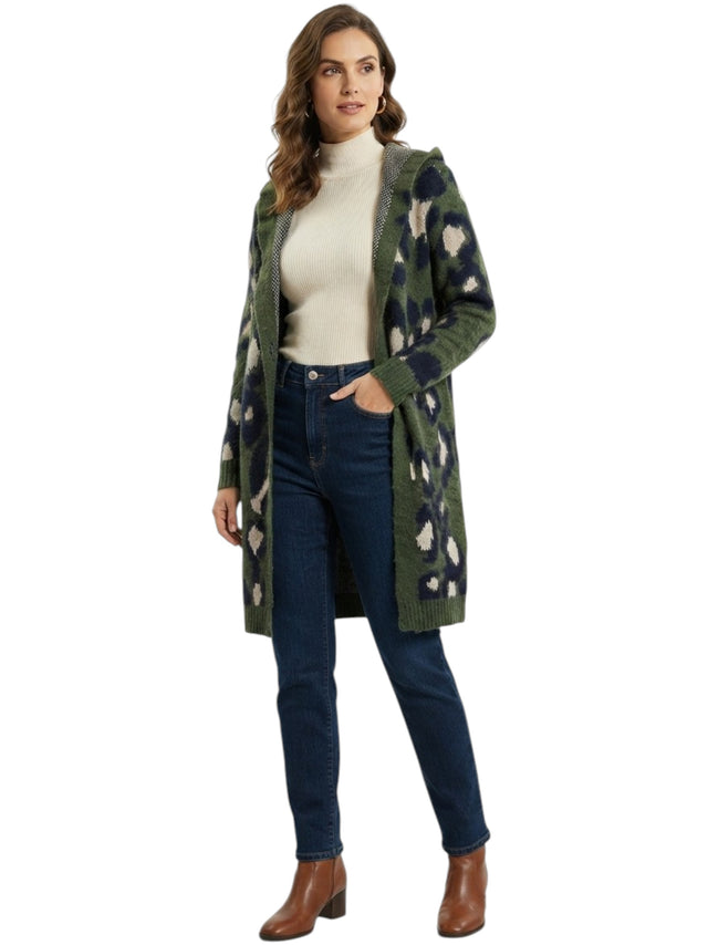 Image for Women's Printed Cardigan,Multi