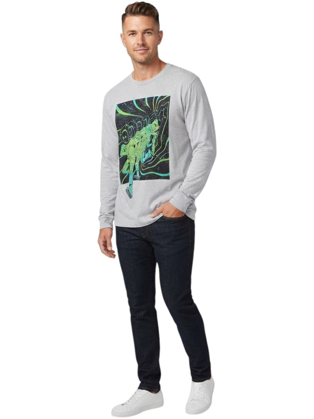 Image for Men's Printed Sweaters,Grey