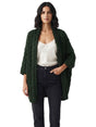 Image for Women's Knitted Cardigan,Dark Green