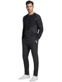 Image for Men's Textured Sweaters,Black/Dark Grey