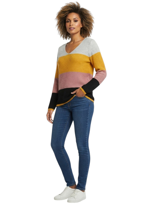 Image for Women's Colorblocked Sweaters,Multi